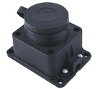 Розетка настенная с заглушкой каучук 2Р+РЕ 16А 250В IP44 TDM
